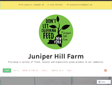 Tablet Screenshot of juniperhillfarmcsa.com